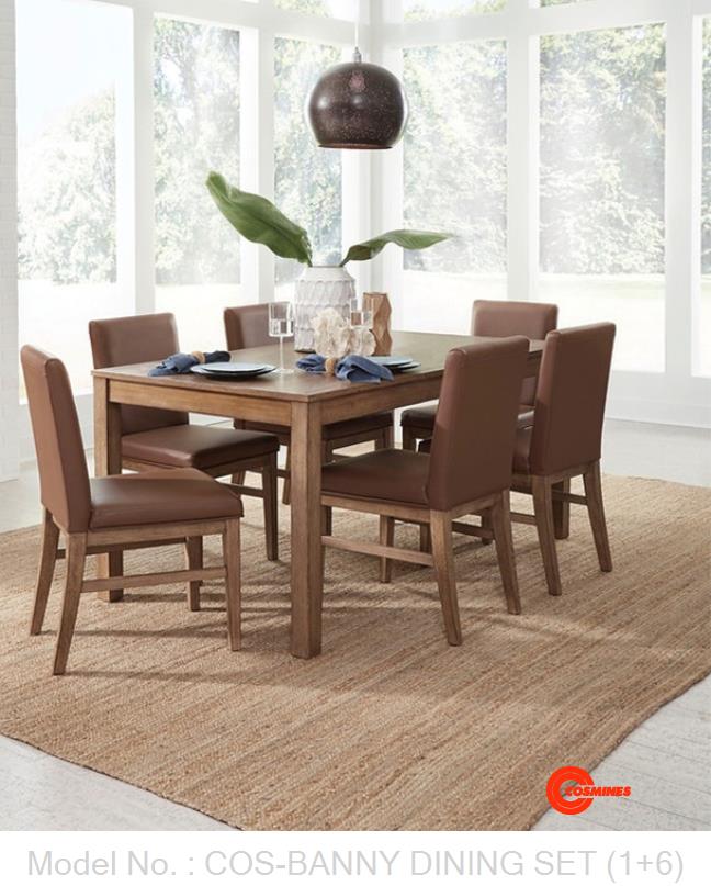 COS-BANNY DINING SET (1+6)